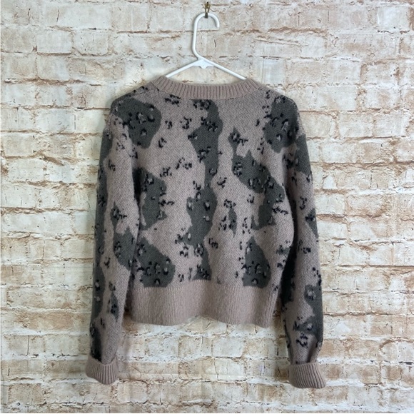 All Saints Asko Camo Jumper Sweater Size Small - Picture 2 of 3